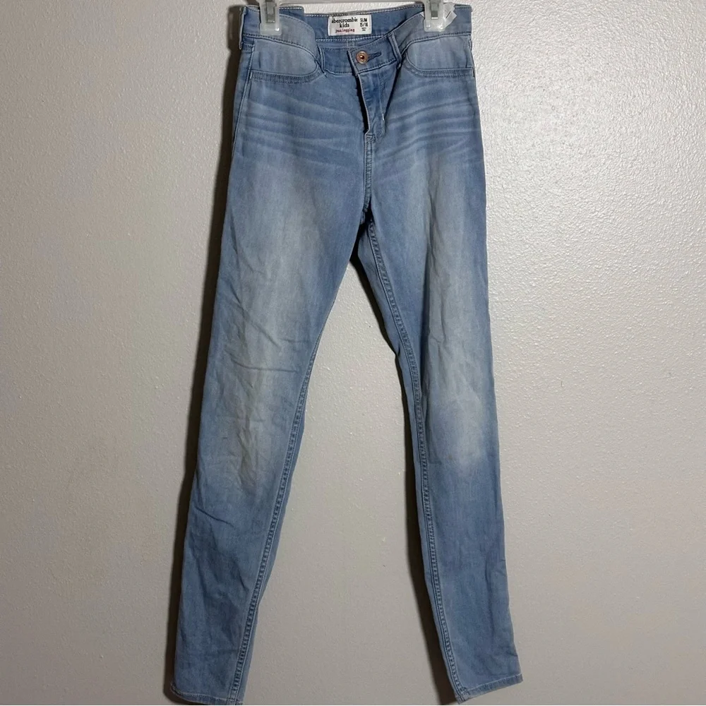 Abercrombie Kids Girl Denim Blue Jean‎ Leggings size 15/16 Slim